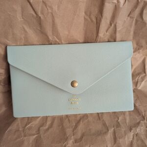 Light Blue Envelope Clutch